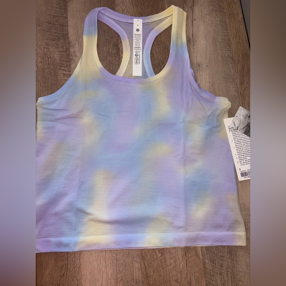 Lululemon Athletica Magenta Swiftly 2.0 race length tank
